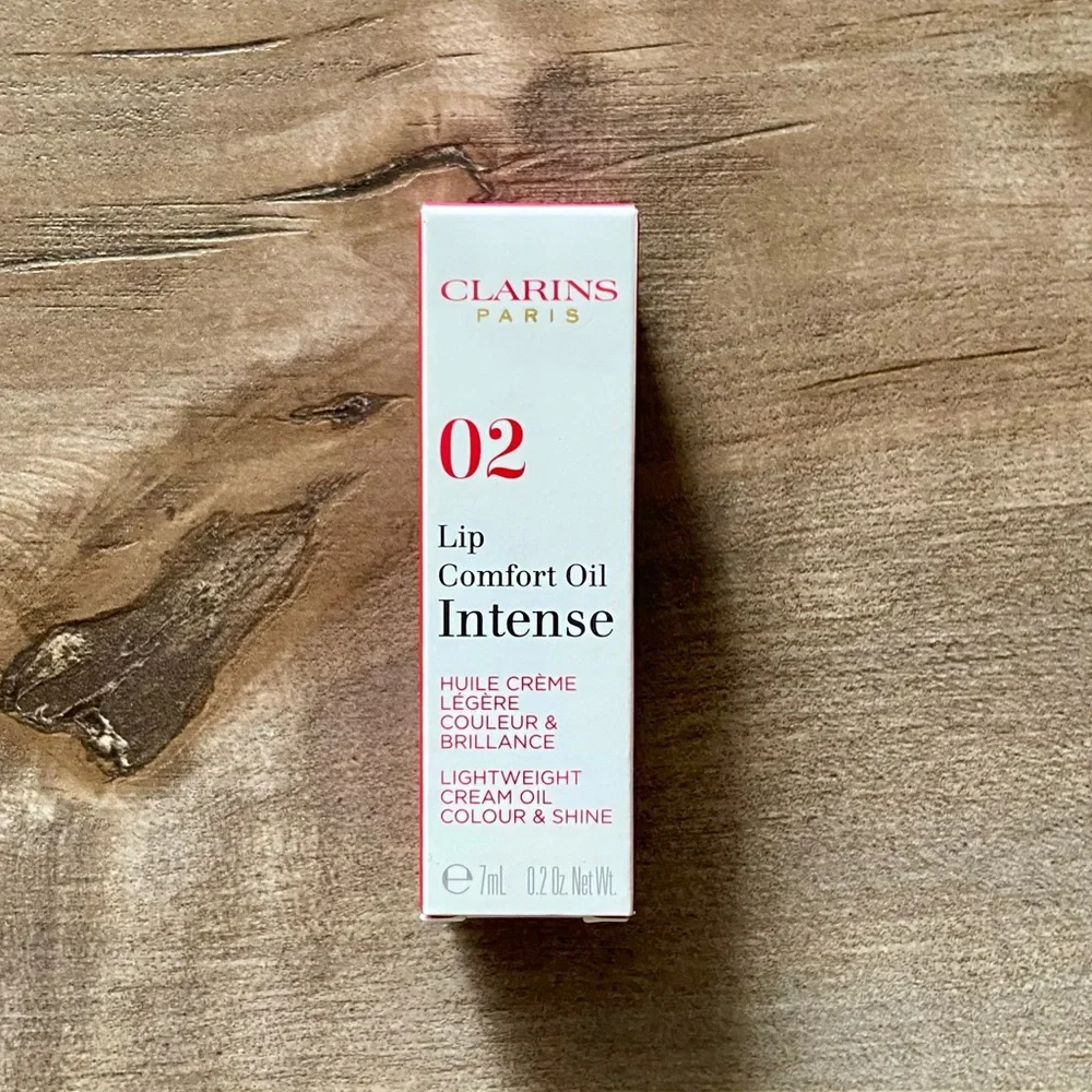 Clarins Paris Lip Comfort Oil Intense - Hydrating Lip Oil in Intense Plum 02